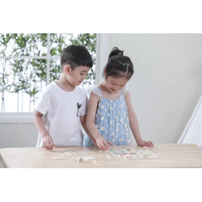 VIGA Gra Edukacyjna Układanka Ucząca Sortuj Zmysły 37 el. Montessori | Pan Piksel