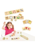 VIGA Gra Edukacyjna Układanka Ucząca Sortuj Zmysły 37 el. Montessori | Pan Piksel