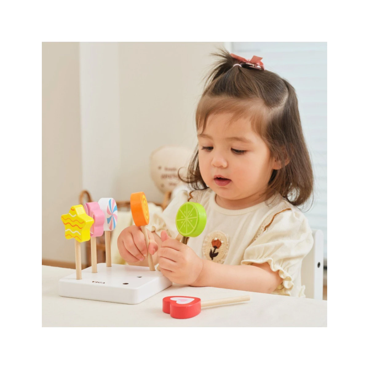 TOOKY TOY Drewniana Gra Łowienie Rybek 2 Wędki + 10 el. | Pan Piksel
