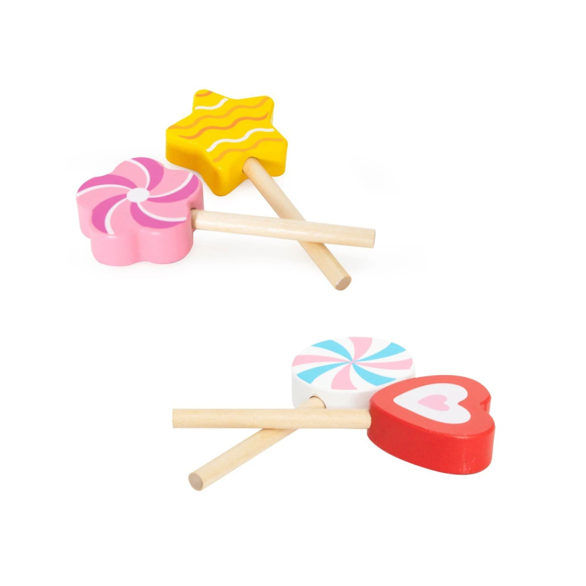 TOOKY TOY Drewniana Gra Łowienie Rybek 2 Wędki + 10 el. | Pan Piksel