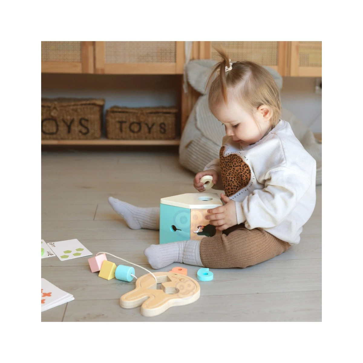 TOOKY TOY Drewniana Gra Zręcznościowa Bierki Zwariowane Patyczki | Pan Piksel