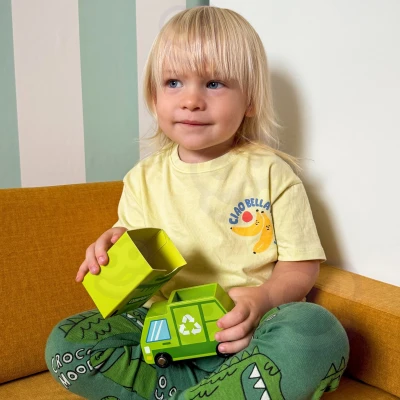 TOOKY TOY Drewniane Centrum Recyklingu Edukacyjny Sorter | Pan Piksel