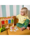 TOOKY TOY Drewniane Centrum Recyklingu Edukacyjny Sorter | Pan Piksel