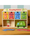 TOOKY TOY Drewniane Centrum Recyklingu Edukacyjny Sorter | Pan Piksel