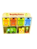 TOOKY TOY Drewniane Centrum Recyklingu Edukacyjny Sorter | Pan Piksel