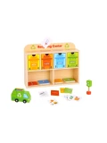 TOOKY TOY Drewniane Centrum Recyklingu Edukacyjny Sorter | Pan Piksel