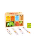 TOOKY TOY Drewniane Centrum Recyklingu Edukacyjny Sorter | Pan Piksel