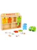 TOOKY TOY Drewniane Centrum Recyklingu Edukacyjny Sorter | Pan Piksel