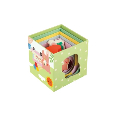 CLASSIC WORLD Układanka Kostki Box Leśna Piramidka 10 el. FSC | Pan Piksel