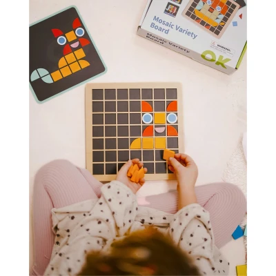 TOOKY TOY Mozaika Drewniana Układanka Montessori | Pan Piksel