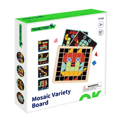 TOOKY TOY Mozaika Drewniana Układanka Montessori | Pan Piksel