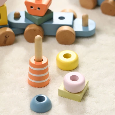 CLASSIC WORLD Montessori Kolejka Ocean Drewniana Układanka | Pan Piksel