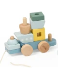 CLASSIC WORLD Montessori Kolejka Ocean Drewniana Układanka | Pan Piksel