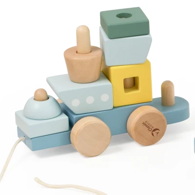 CLASSIC WORLD Montessori Kolejka Ocean Drewniana Układanka | Pan Piksel