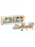 CLASSIC WORLD Montessori Kolejka Ocean Drewniana Układanka | Pan Piksel
