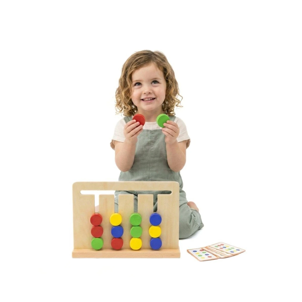 VIGA Gra Logiczna Odwzoruj Kolory i Figury Montessori | Pan Piksel