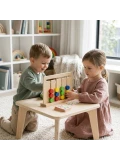 VIGA Gra Logiczna Odwzoruj Kolory i Figury Montessori | Pan Piksel