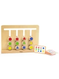 VIGA Gra Logiczna Odwzoruj Kolory i Figury Montessori | Pan Piksel