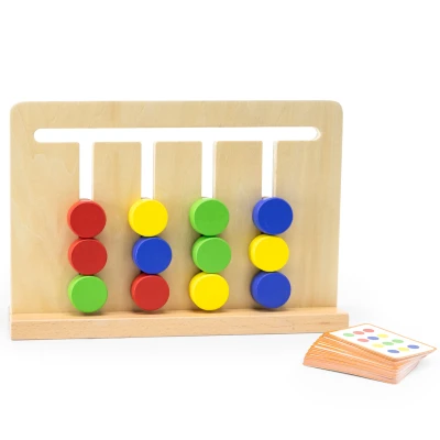 VIGA Gra Logiczna Odwzoruj Kolory i Figury Montessori | Pan Piksel