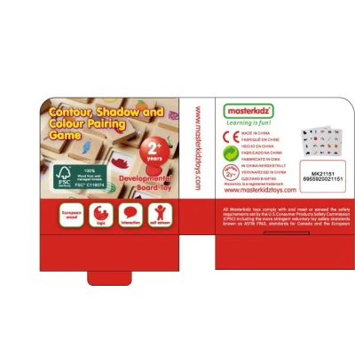 MASTERKIDZ Gra Dopasuj Cienie Łączenie w Pary Rozpoznawanie Przedmiotów Montessori | Pan Piksel