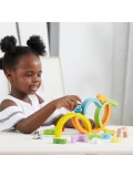 VIGA Drewniana Tęcza Układanka Klocki Kreatywne Montessori | Pan Piksel