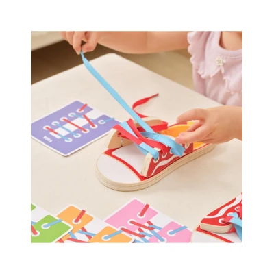 TOOKY TOY Drewniane Puzzle Montessori Układanka Dinozaury Kształty | Pan Piksel