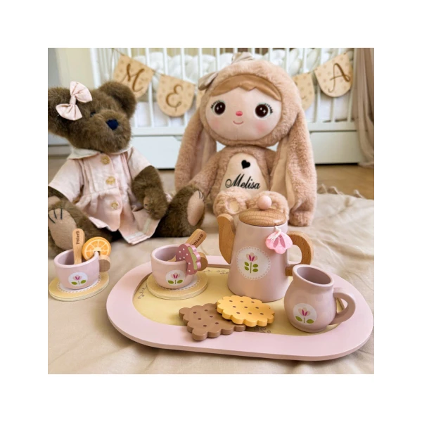 TOOKY TOY Puzzle Układanka Montessori Grube Klocki Żółw 5 el. | Pan Piksel