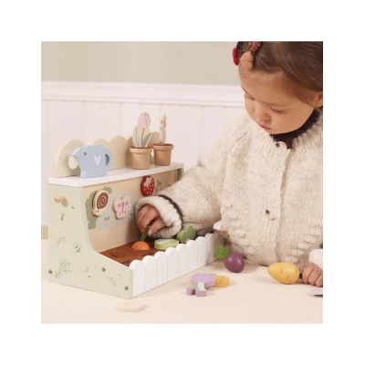 TOOKY TOY Puzzle Układanka Montessori Grube Klocki Statek 6 el. | Pan Piksel