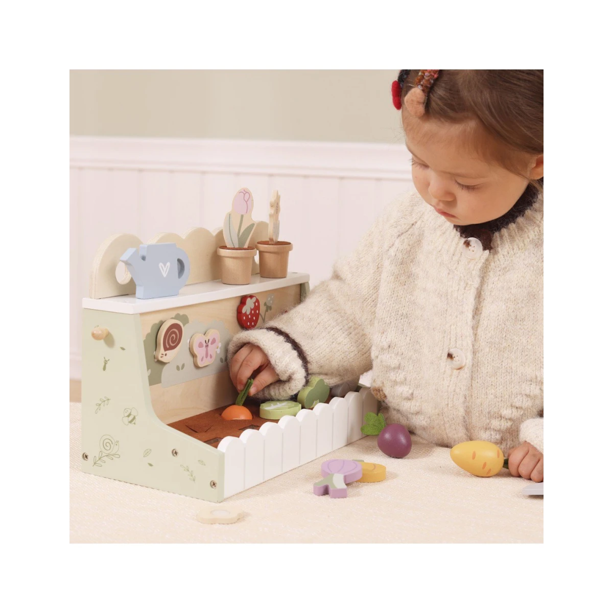 TOOKY TOY Puzzle Układanka Montessori Grube Klocki Statek 6 el. | Pan Piksel