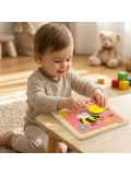 VIGA Poręczne Drewniane Puzzle Pszczoła | Pan Piksel