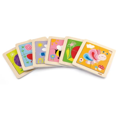 VIGA Poręczne Drewniane Puzzle Pszczoła | Pan Piksel