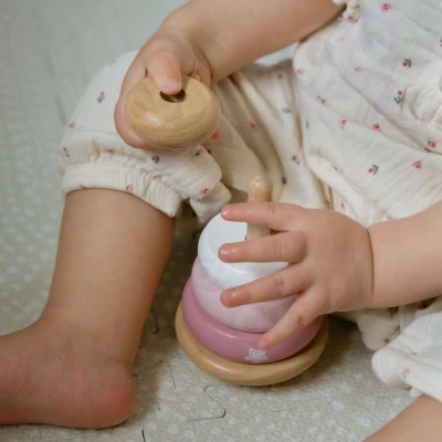 VIGA PolarB Drewniana Piramidka Edukacyjna - Lisek | Pan Piksel