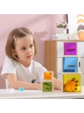 VIGA Drewniana Piramidka Układanka Klocki Sorter Montessori | Pan Piksel
