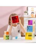 VIGA Drewniana Piramidka Układanka Klocki Sorter Montessori | Pan Piksel