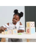 VIGA Drewniana Piramidka Układanka Klocki Sorter Montessori | Pan Piksel