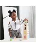 VIGA Drewniana Piramidka Układanka Klocki Sorter Montessori | Pan Piksel