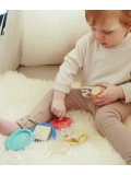 TOOKY TOY Drewniana Układanka Piramidka Kształty Miś 11 el. | Pan Piksel