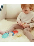 TOOKY TOY Drewniana Układanka Piramidka Kształty Miś 11 el. | Pan Piksel