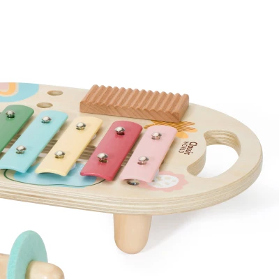 CLASSIC WORLD Zestaw Instrumenty Muzyczne dla Dzieci Cymbałki Bębenek Grzechotka  5 el. | Pan Piksel