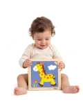 VIGA Poręczne Drewniane Puzzle Żyrafa | Pan Piksel