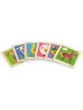 VIGA Poręczne Drewniane Puzzle Żyrafa | Pan Piksel
