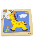 VIGA Poręczne Drewniane Puzzle Żyrafa | Pan Piksel