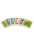 VIGA Poręczne Drewniane Puzzle Krówka | Pan Piksel