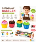 Viga Drewniane Ciasteczka Babeczki  4szt | Pan Piksel