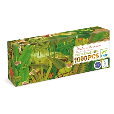 DJECO Puzzle gallery UKRYTE W NATURZE 1000 elem.