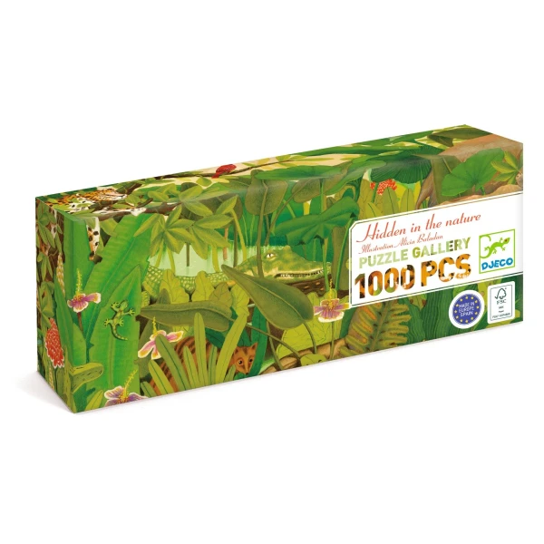 DJECO Puzzle gallery UKRYTE W NATURZE 1000 elem.