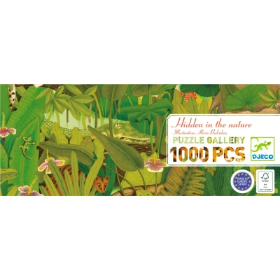 DJECO Puzzle gallery UKRYTE W NATURZE 1000 elem.