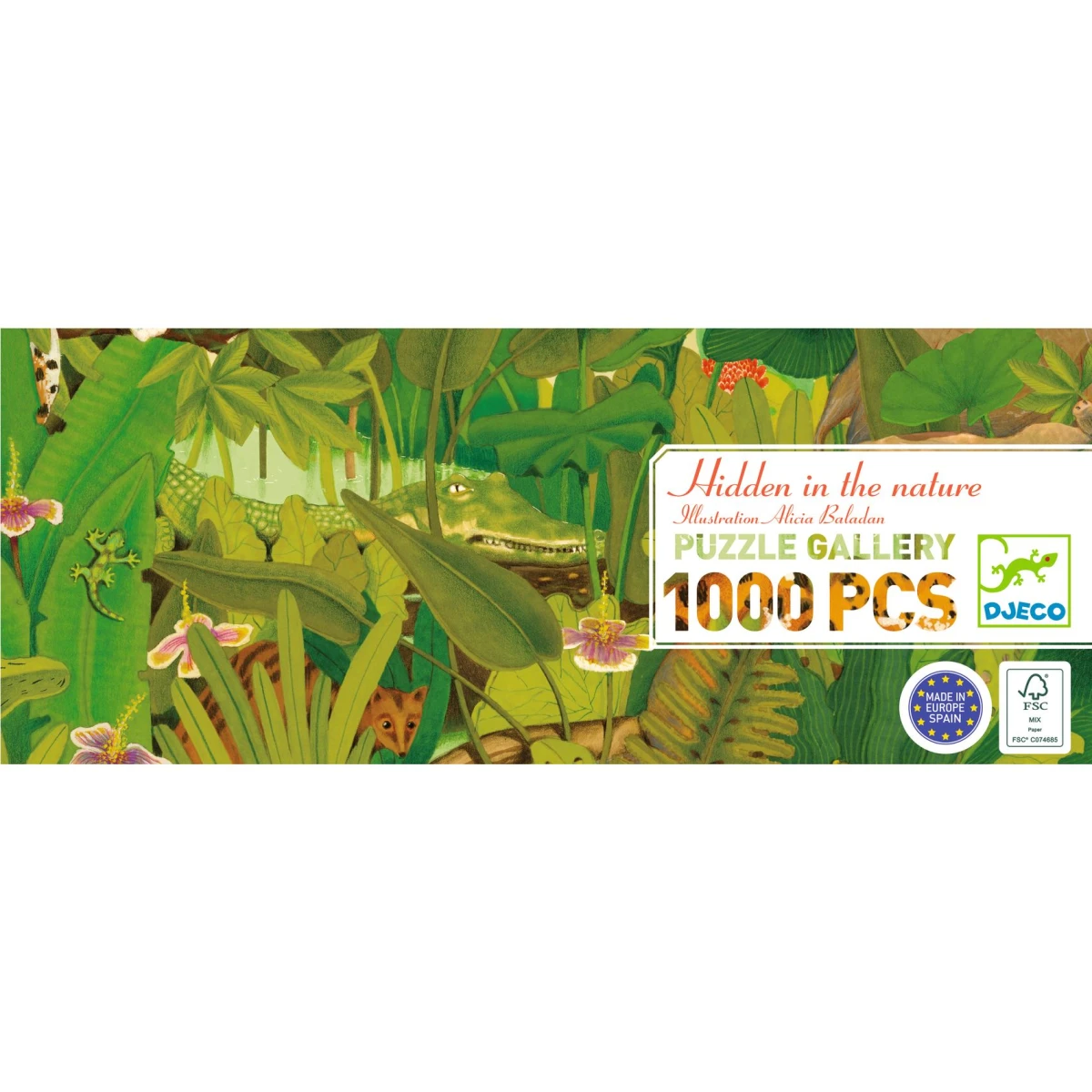 DJECO Puzzle gallery UKRYTE W NATURZE 1000 elem.