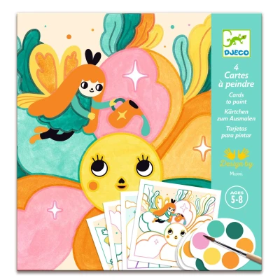DJECO Malowanie z paletą farb MAGICZNY OGRÓD