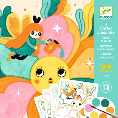 DJECO Malowanie z paletą farb MAGICZNY OGRÓD